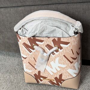 Michael Kors Tan and Brown Women's Backpack